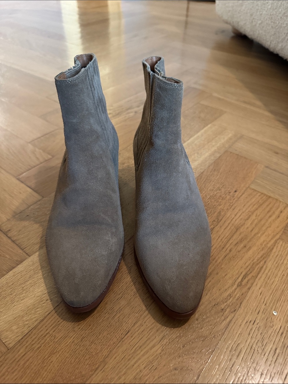 rag & bone Gray Suede Chukka Ankle Boots